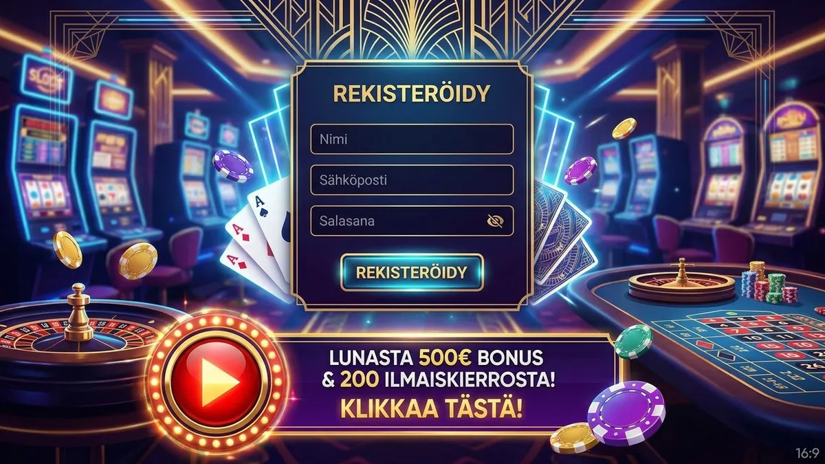 Rekisteröidy bonuksen kanssa